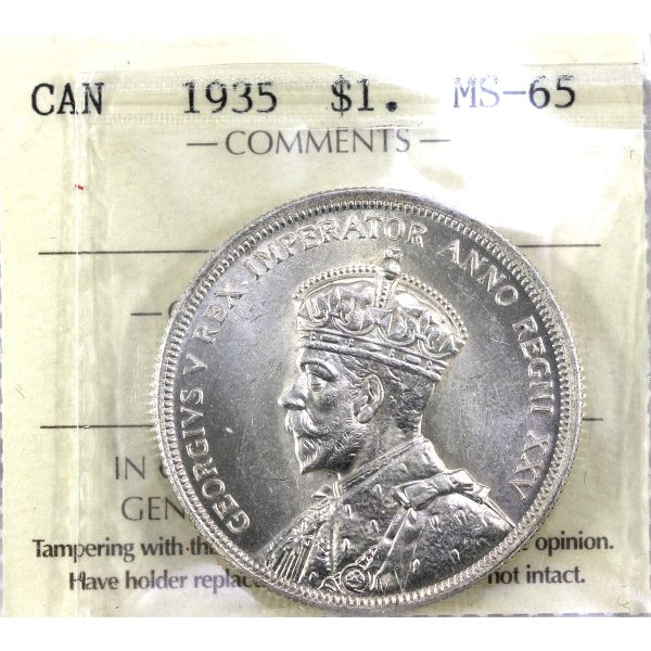 1935 Canada Dollar ICCS Certified MS-65 (XJB 884) Online