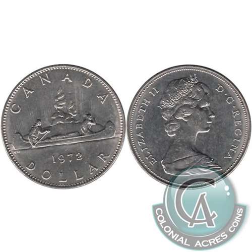 1972 Canada Nickel Dollar Brilliant Uncirculated (MS-63) For Cheap