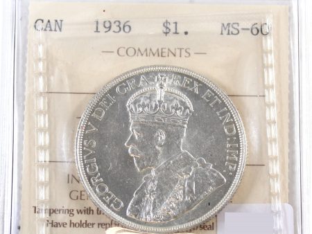 1936 Canada Dollar ICCS Certified MS-60 Discount