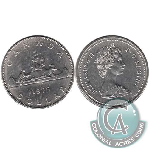 1975 Canada Nickel Dollar UNC+ (MS-62) Supply