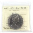 1971 Canada Nickel Dollar ICCS Certified MS-64 Fashion