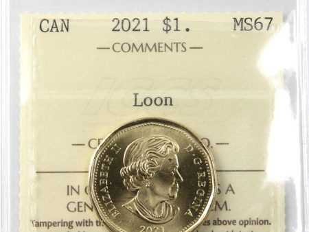 2021 Canada Loon Dollar ICCS Certified MS-67 on Sale