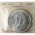 1935 Double XXV Canada Dollar ICCS Certified MS-65 (XXG 024) on Sale