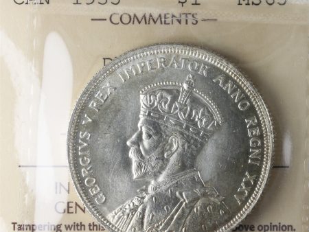 1935 Double XXV Canada Dollar ICCS Certified MS-65 (XXG 024) on Sale