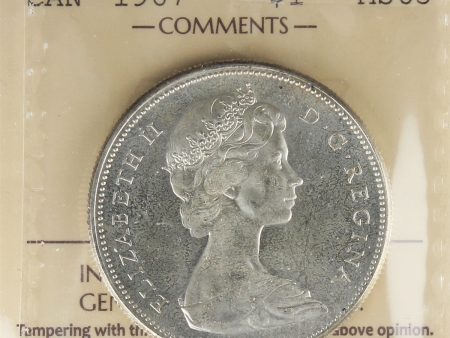 1967 Canada Dollar ICCS Certified MS-65 (XSI 226) Discount