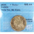 2005 Terry Fox, No Grass Canada Dollar CCCS Certified MS-64 Supply