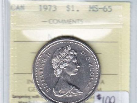 1973 Canada Nickel Dollar ICCS Certified MS-65 Online now