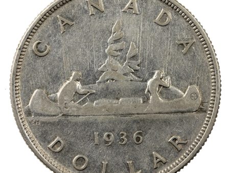 1936 Canada Dollar Fine (F-12) Discount