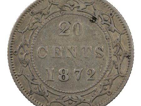 1872H Newfoundland 20-cents Very Fine (VF-20) $ Online