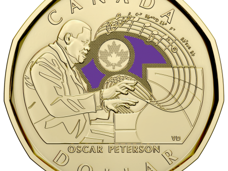 2022 Coloured Canada $1 Celebrating Oscar Peterson Loon Brilliant Uncirculated (MS-63) Online Hot Sale