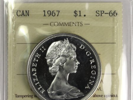 1967 Canada Dollar ICCS Certified SP-66 on Sale