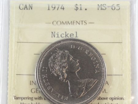 1974 Canada Nickel Dollar ICCS Certified MS-65 on Sale