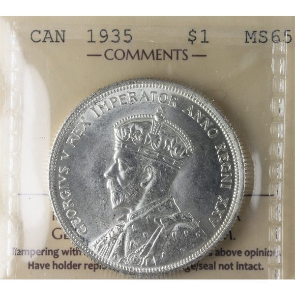 1935 Canada Dollar ICCS Certified MS-65 (XSI 132) Hot on Sale