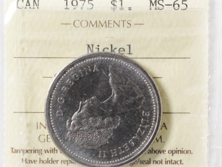 1975 Canada Nickel Dollar ICCS Certified MS-65 Sale