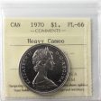 1970 Canada Nickel Dollar ICCS Certified PL-66 Heavy Cameo Discount