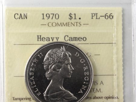 1970 Canada Nickel Dollar ICCS Certified PL-66 Heavy Cameo Discount