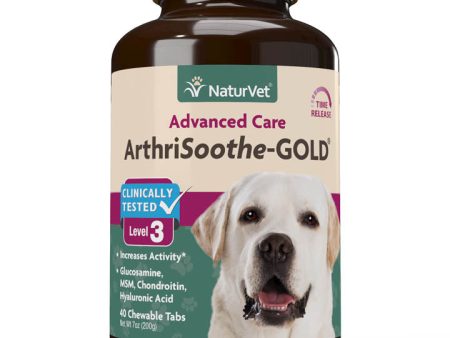 NaturVet ArthriSoothe-GOLD® Advanced Care Chewable Tablets Online Hot Sale